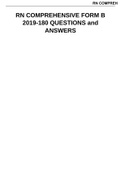 Exam (elaborations) NURS NR505NP RN COMPREHENSIVE FORM B 2019-180 QUESTIONS and ANSWERS RN Proctored Comprehensive 2019 FORM B.180 Q&A RN Comprehensive Predictor 2019 Form B 1. A nurse is providing teaching about the gastrostomy tube feedings to the paren