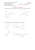 Chem 51B Midterm 2 Questions and Answers practice