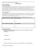 (answered) Unfolding Clinical Reasoning Case Study: Breast Cancer I. Data Collection History of Present Problem: Jan Stam is a 50-year-old Caucasian woman who has been healthy with no previous medical history.