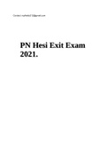 PN Hesi Exit Exam 2021