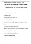 PN103 skin and membrane / skeletal system Exam Questions and Answers 100% Solved