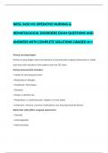 NRSG 3420 M1 OPERATIVE NURSING & HEMATOLOGICAL DISORDERS EXAM QUESTIONS AND ANSWERS WITH COMPLETE SOLUTIONS GRADED A++