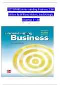 TEST BANK For Understanding Business 13th Edition by Nickels, McHugh and McHugh; ISBN: 9781260894851, All 20 Chapters Covered, Verified Latest Edition