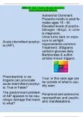 CMN 577- Unit 1 Exam- Genetic Disorders  Exam Review 2024-2025 A+