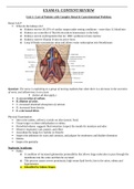 EXAM #1: CONTENT REVIEW Unit 1: Care of Patients with Complex Renal & Gastrointestinal Problems