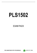 PLS1502 EXAM PACK 2022