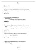 BSC2346 Module 9 AP Quiz • Question 1 Vestibular nystagmus is the perception of motion (such as spinning) when there is no actual movements. • Question 2 Which choice is true regarding the eye? • Question 3 The sclera is part of which layer of the eye? • 