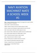 NAVY AVIATION MACHINIST MATE A SCHOOL WEEK -1