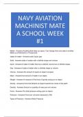 NAVY AVIATION MACHINIST MATE A SCHOOL WEEK -1