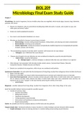 BIOL 209 Microbiology Final Exam Study Guide