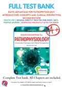 Test Bank for Davis Advantage for Pathophysiology: Introductory Concepts and Clinical Perspectives Second Edition By Theresa M Capriotti Chapter 1-46 Complete Guide A+