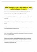 EMD 350 Final Exam Questions with 100% verified solutions | Rated A+