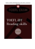 TOEFL EXAM PREPARATION iBT Mock reading skills