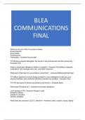 BLEA COMMUNICATIONS FINAL