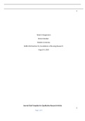 1  Week 4 Assignment  Kristen Kooiker  Walden University   NURS 3150 Section 01, Foundations of Nursing Research  August 4, 2019  Journal Club Template for Qualitative Research Article  2       The purpose of this assignment is to describe the research de