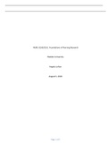     NURS 3150/3151: Foundations of Nursing Research  Walden University  Angela Lofton  August 5, 2018                                                             Journal Club Template for Qualitative Research Article  The purpose of this assignment is to 