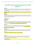 NURS 6521: Advanced Pharmacology final exam 2023 GRADED A+  Question 1  A nurse educator who coordinates the staff education on an oncology unit is conducting an inservice on targeted therapies. What potential benefit of targeted therapies should the nurs