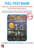 Financial Accounting for MBAs 8th Edition Easton Solutions Manual