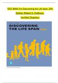 TEST BANK For Discovering the Life Span, 5th Edition Robert S. Feldman ,All  Chapters Covered ,Latest Edition 