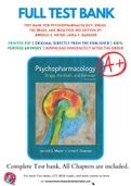 Test Bank For Psychopharmacology: Drugs, the Brain, and Behavior 3rd Edition by Jerrold S. Meyer; Linda F. Quenzer 9781605355559 Chapter 1-20 Complete Guide.