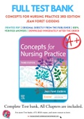 Test Bank for Concepts for Nursing Practice 3rd Edition By Jean Foret Giddens Chapter 1-57 Complete Guide A+