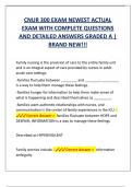 CNUR 300 EXAM NEWEST ACTUAL  EXAM WITH COMPLETE QUESTIONS  AND DETAILED ANSWERS GRADED A |  BRAND NEW!!! 