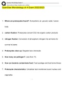 OpenStax Microbiology ch 4 Exam Questions and Answers 2022/2023| 100% Correct Verified Answers