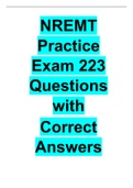 NREMT EXAM 2022/2023 Complete Solution Package (Actual Exam Included) (A+++ Study Guides)