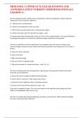 MED-SURG 2 UPPER GI NCLEX QUESTIONS AND  ANSWERS LATEST VERSION VERIFIED RATIONALE  GRADED A+