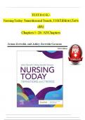 Test bank for nursing today transition and trends 11th edition by zerwekh |All  Chapters | Complete Guide.