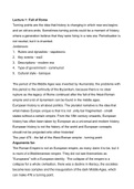 Notes, questions & answers for the final exam - Turning Points in Modern European History 