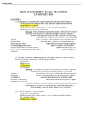 Evolve Questions for Exam #1.CHAPTER 1: 1) According to the holistic model, a narrow definition of holistic health includes: A) an optimal functioning of mind, body, and spirit within the environment. B) the absence of disease C) the response of the whole