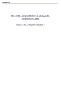 NSG 4330 Complex Midterm 1