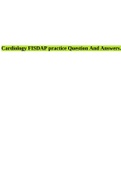 Cardiology FISDAP practice Question And Answers.