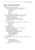 NUR 242 Exam 1 med surg study guide