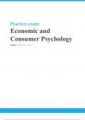 Economic and Consumer Psychology (6463ECCOPY) Practice Exam 