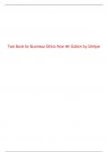 Test Bank For Business Ethics Now 4th  Edition by Ghillyer