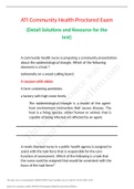 ATI Community Health Proctored Exam (Detail Solutions and Resource for the test)