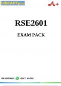 RSK2601 Exam Pack 2025