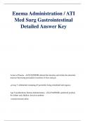 Enema Administration / ATI Med Surg Gastrointestinal Detailed Answer Key