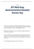 Exam ATI Med Surg Gastrointestinal Detailed Answer Key