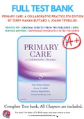 Test Bank for Primary Care: A Collaborative Practice 5th Edition By Terry Mahan Buttaro & JoAnn Trybulski & Patricia Polgar-Bailey & Joanne Sandberg-Cook Chapter 1-250 Complete Guide A+