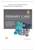 Test Bank - Primary Care, Interprofessional Collaborative Practice, 6th Edition (Buttaro, 2021) Chapter 1-228 | All Chapters | ISBN: 9780323570152