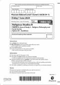 2024 EDEXCEL GCSE RELIGIOUS STUDIES B PAPER 3 OPTION 3D: BUDDHISM