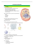 Samenvatting cytologie - Podologie 1e jaar 