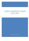 CHEM 103MODULE 2 EXAM  2022-2023