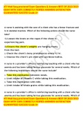 ATI Med-Surg proctored Exam Questions & Answers BEST OF 2022/2023 EXAM WITH 100% CORRECTLY/VEIFIED ANSWERS SATISFACTION GUARANTEED SUCCESS Grade A+