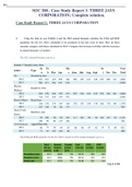 Summary SOC 200 - Case Study Report 1: THREE JAYS CORPORATION; Complete solution.