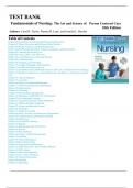 Test Bank for Fundamentals of Nursing 10th Edition by Taylor Chapter 1-47  Complete Guide A+ Updated Version-2023-24