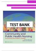 TEST BANK For Community and Public Health Nursing 10th Edition by Rector & Stanley, ISBN: 9781975123048, All 30 Chapters Covered, Verified Latest Edition